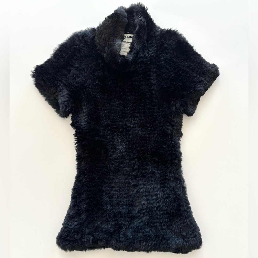 Jil Sander Rex Rabbit Short-Sleeve Top